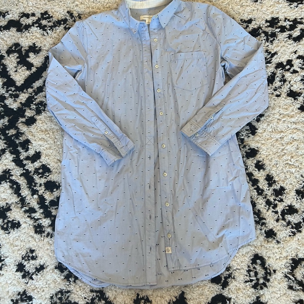 Treasure & Bond button up shirt dress, size M